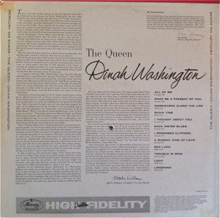 Dinah Washington ~ The Queen (Vinyl) - Djungel & Jazz