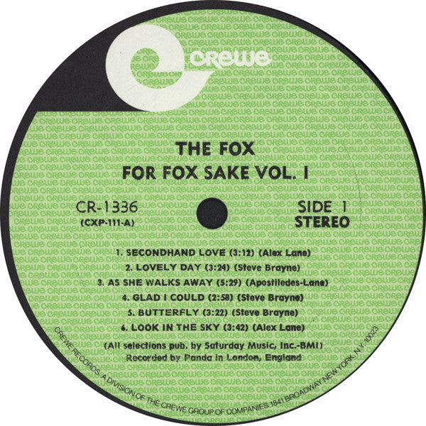 The Fox ~ For Fox Sake Vol.1 (Vinyl) - Djungel & Jazz