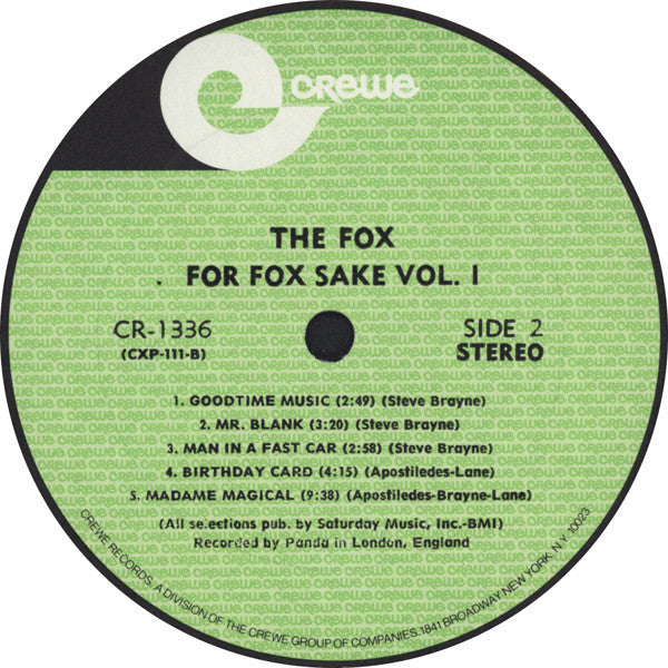 The Fox ~ For Fox Sake Vol.1 (Vinyl) - Djungel & Jazz