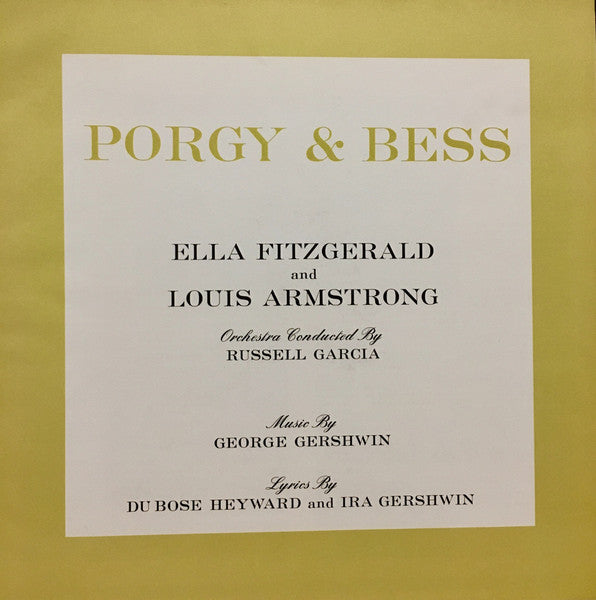 Ella Fitzgerald And Louis Armstrong ~ Porgy & Bess (Vinyl) - Djungel & Jazz