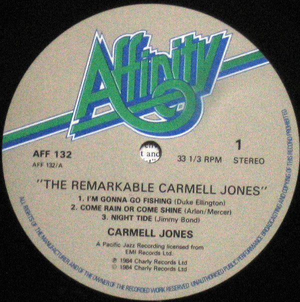 Carmell Jones Featuring Harold Land ~ The Remarkable Carmell Jones (Vinyl) - Djungel & Jazz