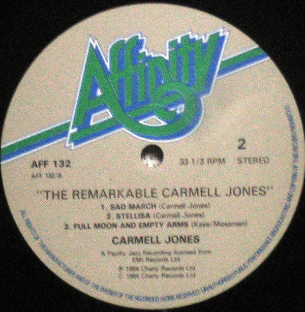 Carmell Jones Featuring Harold Land ~ The Remarkable Carmell Jones (Vinyl) - Djungel & Jazz