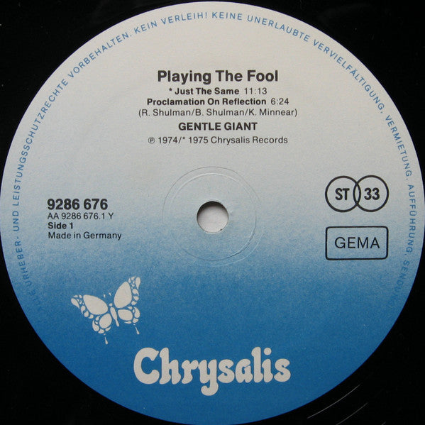 Gentle Giant ~ Playing The Fool (Vinyl) - Djungel & Jazz