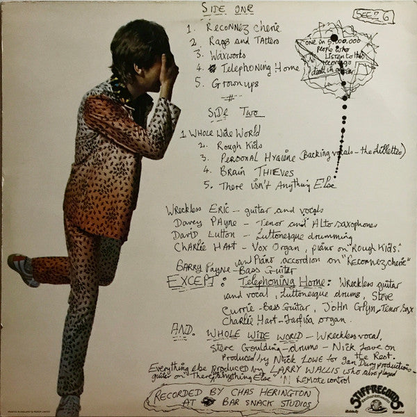 Wreckless Eric ~ Wreckless Eric (Vinyl) - Djungel & Jazz