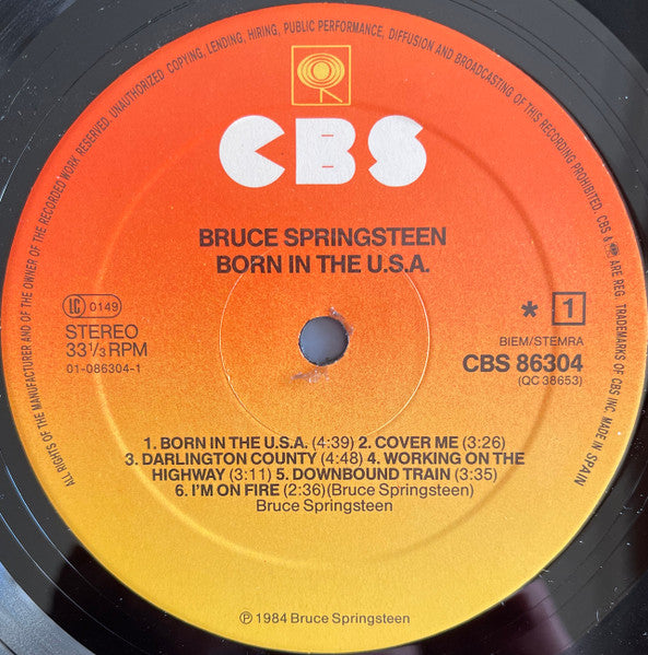 Bruce Springsteen ~ Born In The U.S.A. (Vinyl) - Djungel & Jazz