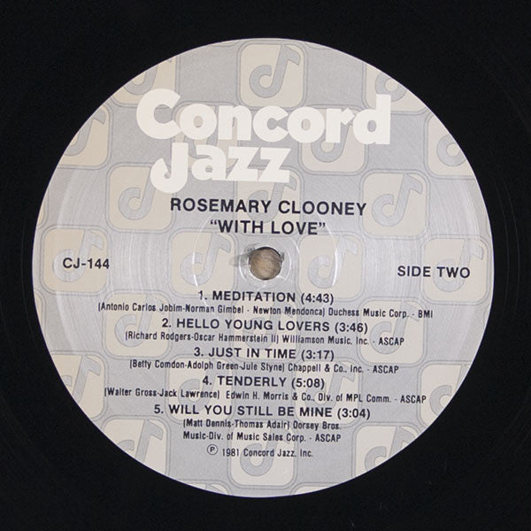 Rosemary Clooney ~ With Love (Vinyl) - Djungel & Jazz