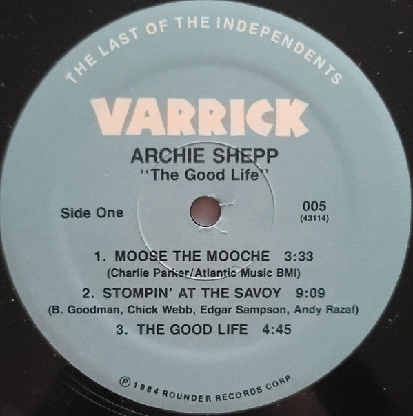 Archie Shepp ~ The Good Life (Vinyl) - Djungel & Jazz
