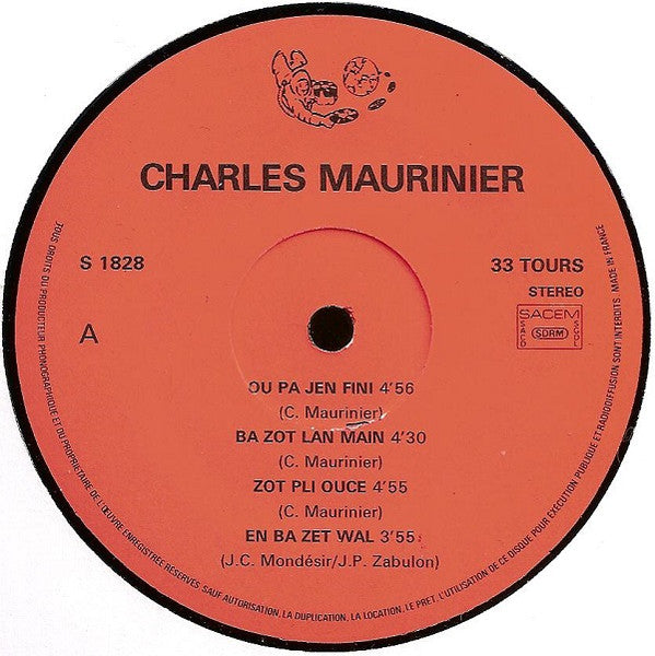 Charles Maurinier ~ Le Pilote Du Zouk! (Vinyl) - Djungel & Jazz