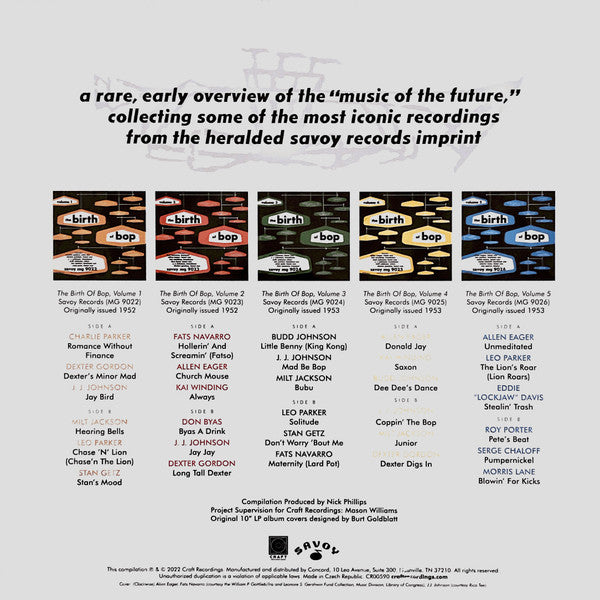 Various ~ The Birth Of Bop (Vinyl) - Djungel & Jazz