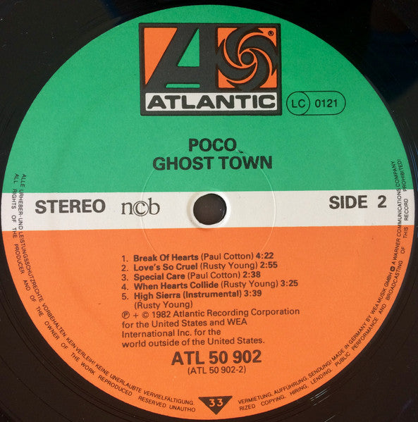 Poco ~ Ghost Town (Vinyl) - Djungel & Jazz