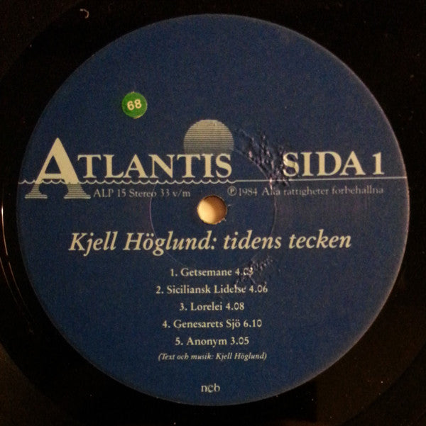 Kjell Höglund : Tidens Tecken (LP, Album)