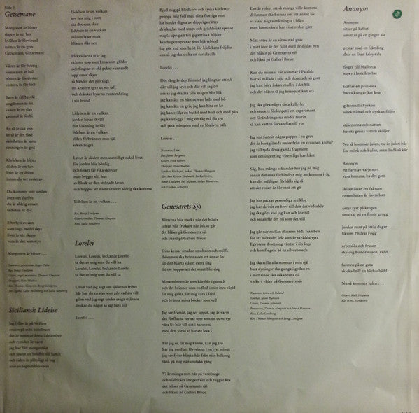 Kjell Höglund : Tidens Tecken (LP, Album)