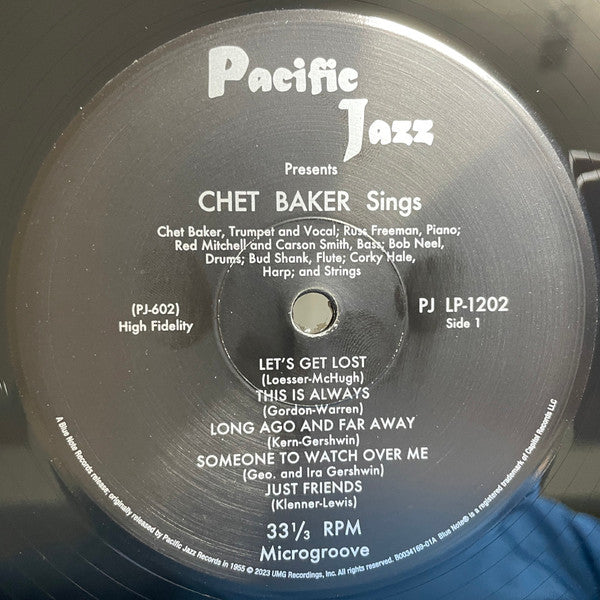 Chet Baker ~ Sings And Plays With Bud Shank, Russ Freeman And Strings (Vinyl) - Djungel & Jazz
