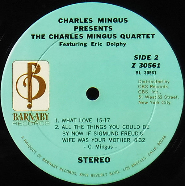 Charles Mingus Presents The Charles Mingus Quartet Featuring Eric Dolphy ~ Charles Mingus Presents The Charles Mingus Quartet Featuring Eric Dolphy (Vinyl) - Djungel & Jazz