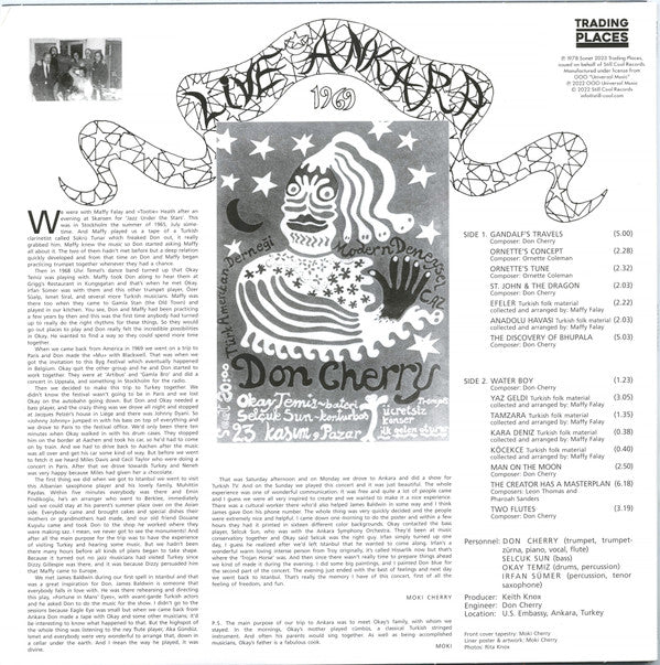 Don Cherry ~ Live In Ankara (Vinyl) - Djungel & Jazz