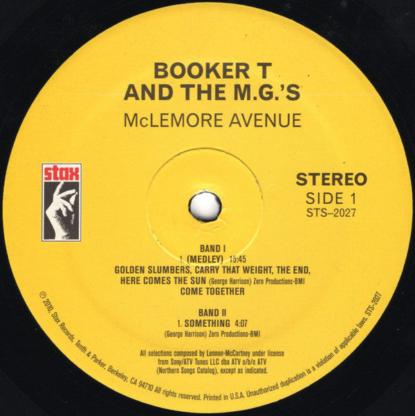 Booker T. & The M.G.'s ~ McLemore Avenue (Vinyl) - Djungel & Jazz