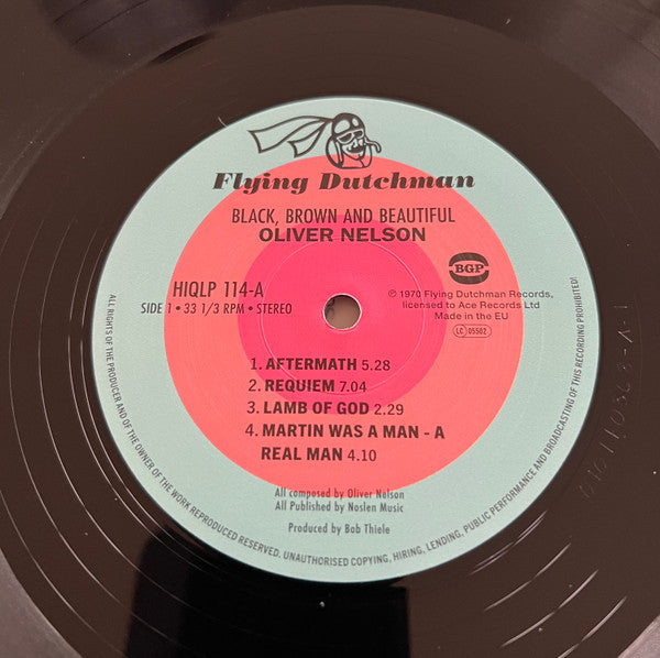Oliver Nelson ~ Black, Brown And Beautiful (Vinyl) - Djungel & Jazz