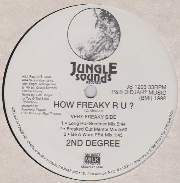2ND Degree : How Freaky R U? (12")