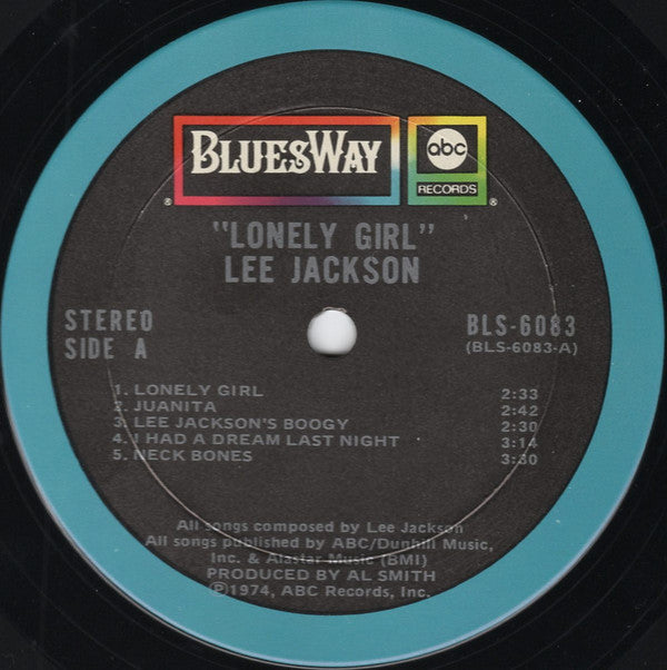 Lee Jackson ~ Lonely Girl (Vinyl) - Djungel & Jazz