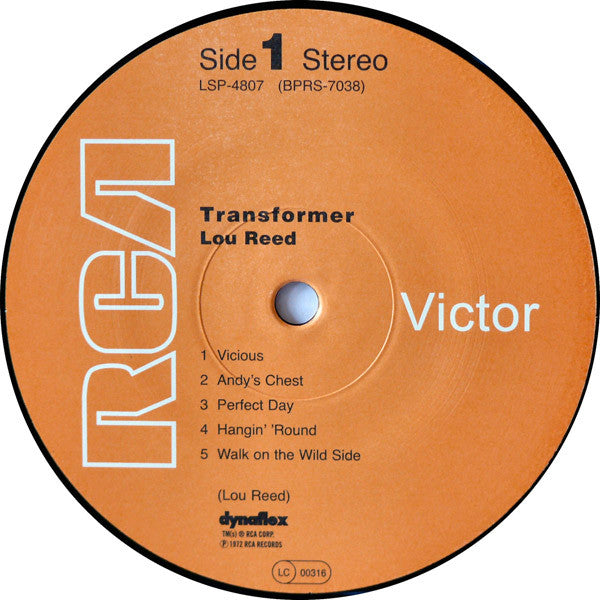 Lou Reed : Transformer (LP, Album, RE, RM, 180)