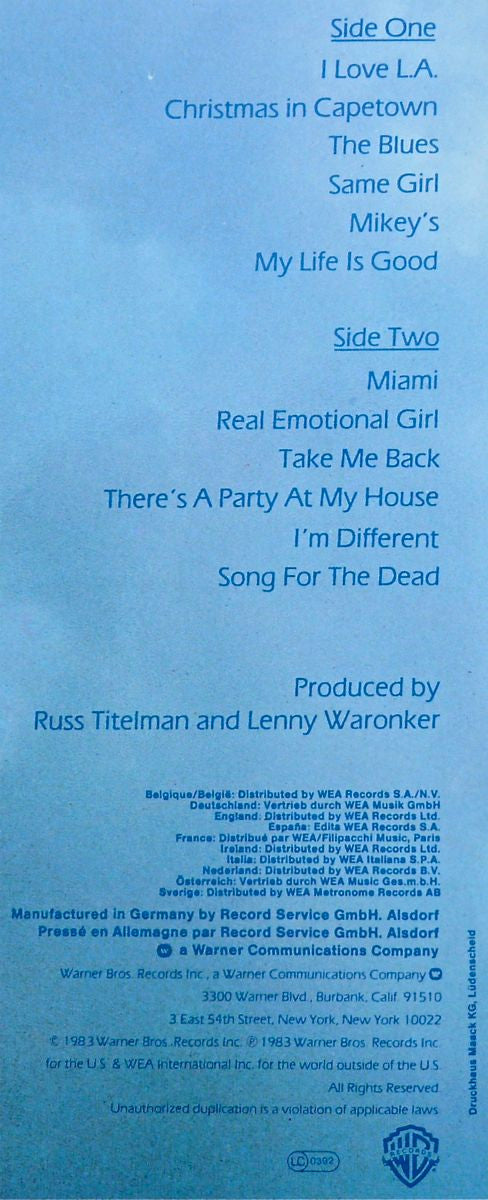 Randy Newman ~ Trouble In Paradise (Vinyl) - Djungel & Jazz