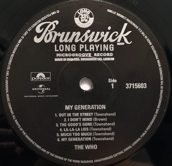 The Who ~ My Generation (Vinyl) - Djungel & Jazz