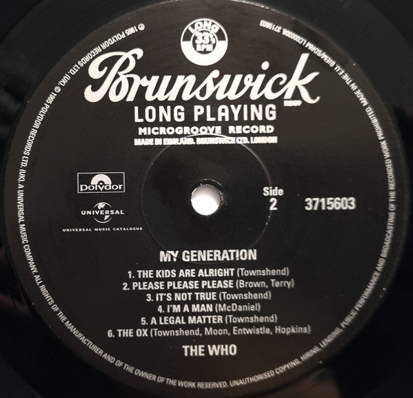 The Who ~ My Generation (Vinyl) - Djungel & Jazz