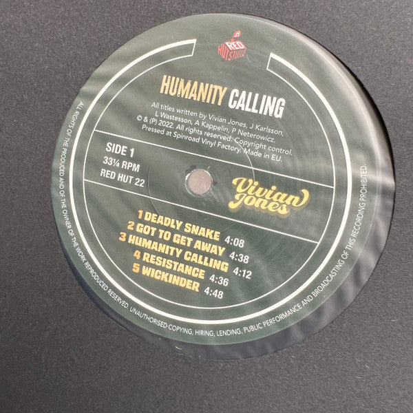 Vivian Jones : Humanity Calling (12", EP)