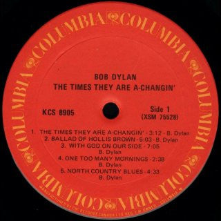 Bob Dylan ~ The Times They Are A-Changin' (Vinyl) - Djungel & Jazz