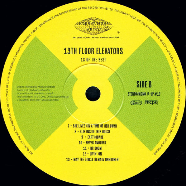 13th Floor Elevators ~ 13 Of The Best (Vinyl) - Djungel & Jazz