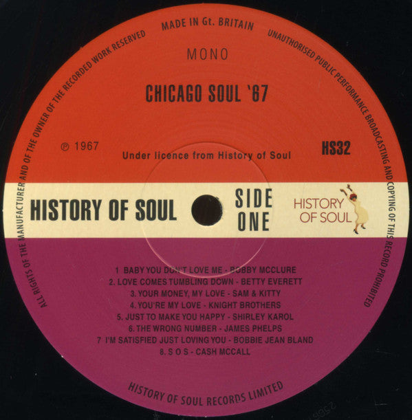Various : Chicago Soul '67 (LP, Comp, Mono)