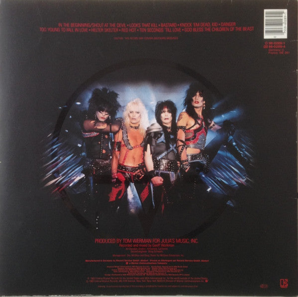Mötley Crüe ~ Shout At The Devil (Vinyl) - Djungel & Jazz