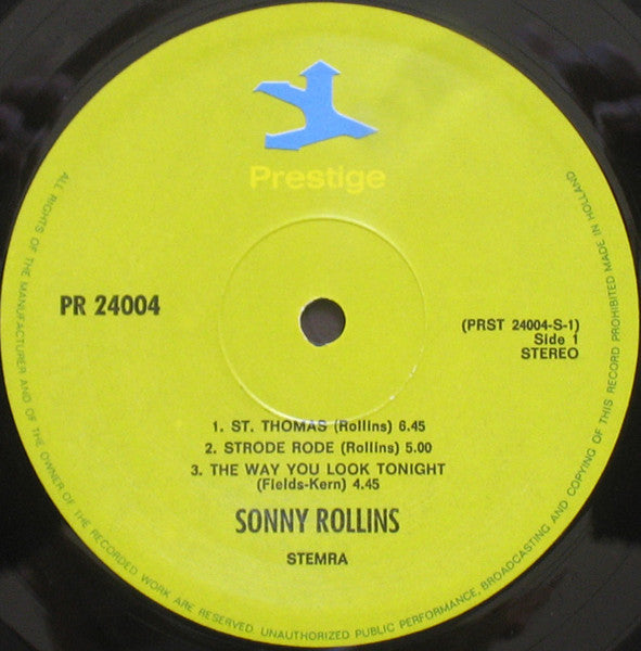 Sonny Rollins ~ Sonny Rollins (Vinyl) - Djungel & Jazz