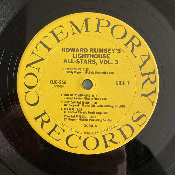 Howard Rumsey's Lighthouse All-Stars ~ Volume Three (Vinyl) - Djungel & Jazz