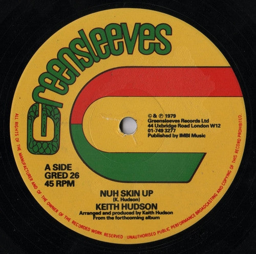 Keith Hudson ~ Nuh Skin Up / Felt We Felt The Strain (Vinyl) - Djungel & Jazz