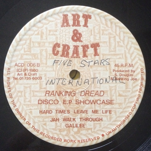 Ranking Dread : Disco E.P. Showcase (12", EP)