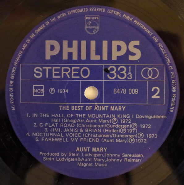 Aunt Mary ~ The Best Of Aunt Mary (Vinyl) - Djungel & Jazz