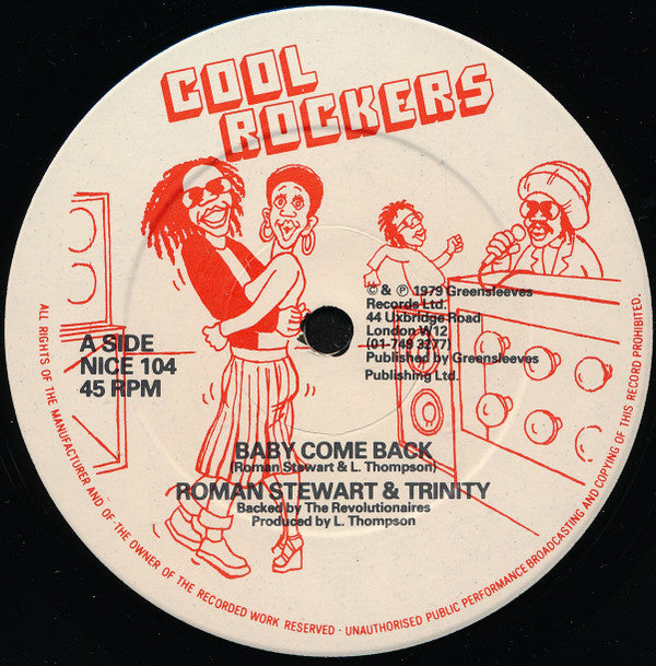 Roman Stewart & Trinity (4) : Baby Come Back (12")