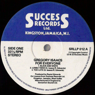 Gregory Isaacs : For Everyone (LP, Comp)
