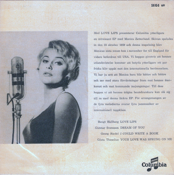 Monica Zetterlund ~ Love Lips (Vinyl) - Djungel & Jazz