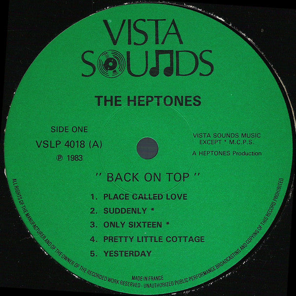 The Heptones : Back On Top (LP, Album)
