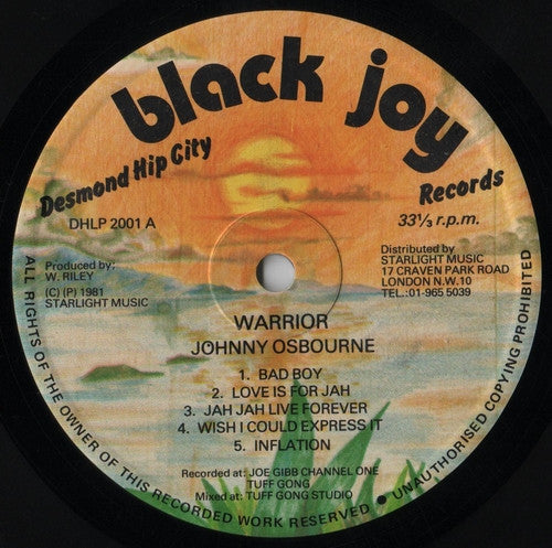 Johnny Osbourne : Warrior (LP, Album)