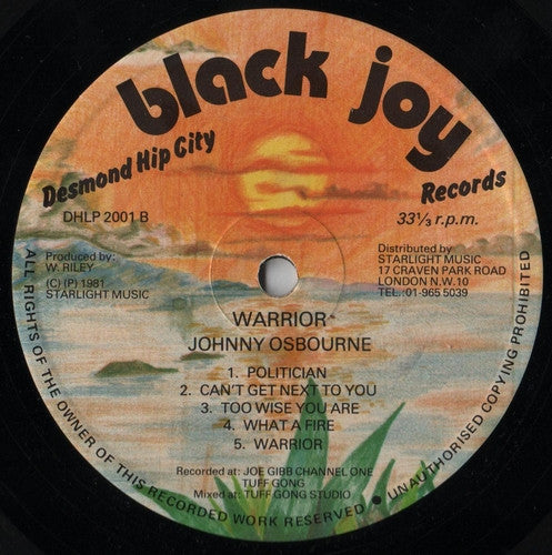 Johnny Osbourne : Warrior (LP, Album)