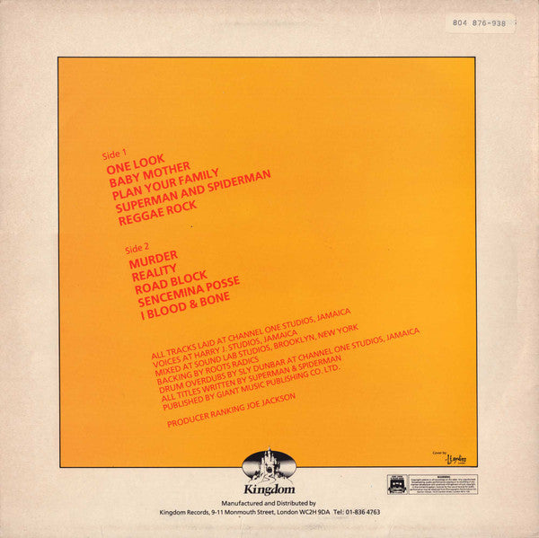 Superman and Spiderman* : Superman and Spiderman (LP, Album)