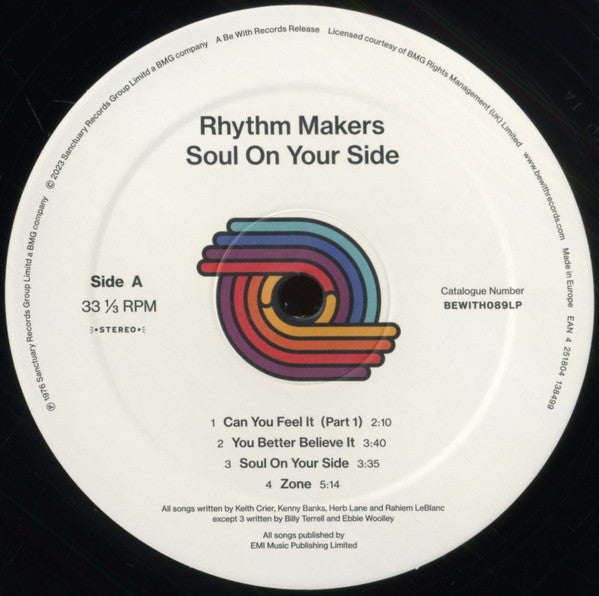The Rhythm Makers ~ Soul On Your Side (Vinyl) - Djungel & Jazz