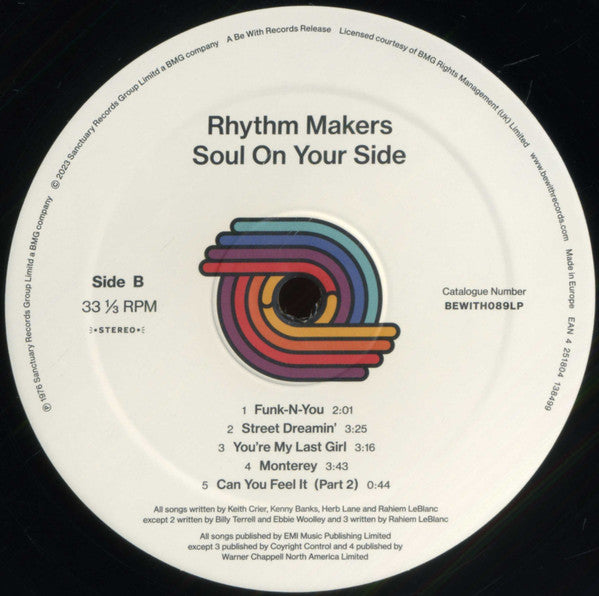 The Rhythm Makers ~ Soul On Your Side (Vinyl) - Djungel & Jazz