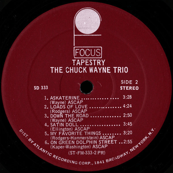 The Chuck Wayne Trio ~ Tapestry (Vinyl) - Djungel & Jazz