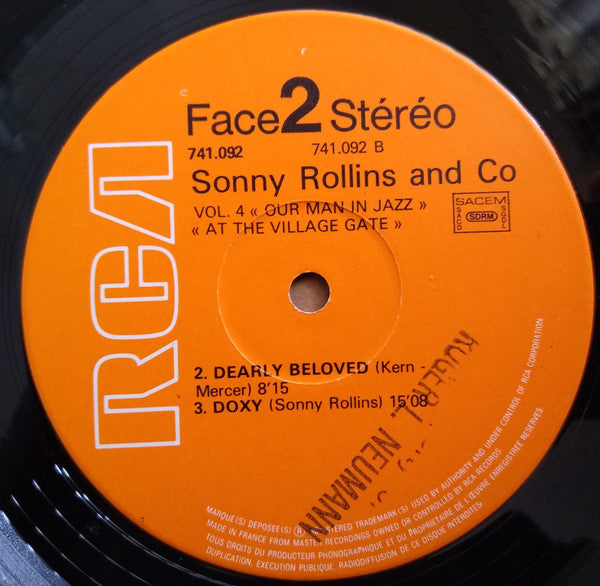 Sonny Rollins ~ Vol 3: "What's New?" / Vol 4: "Our Man In Jazz" (Vinyl) - Djungel & Jazz