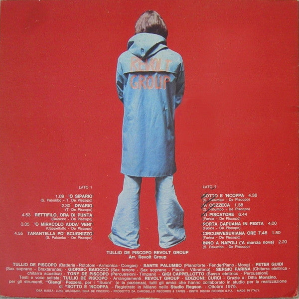 Tullio De Piscopo Revolt Group : Sotto E 'Ncoppa (LP, Album, Gat)