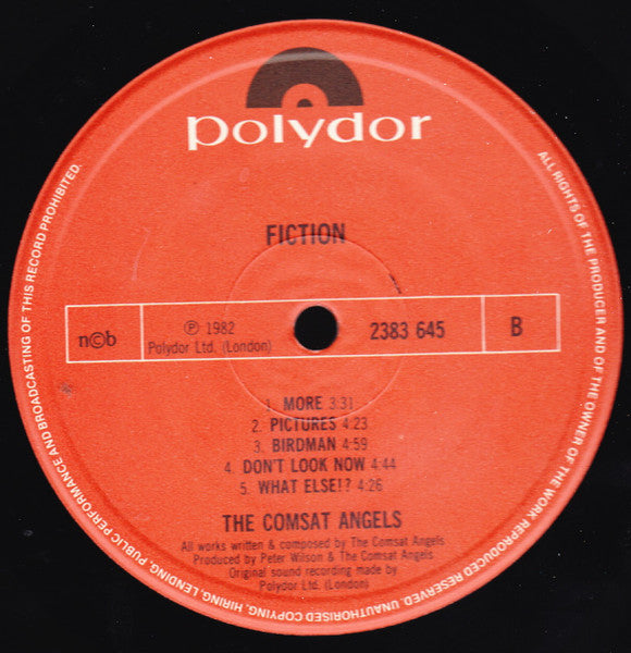 The Comsat Angels ~ Fiction (Vinyl) - Djungel & Jazz